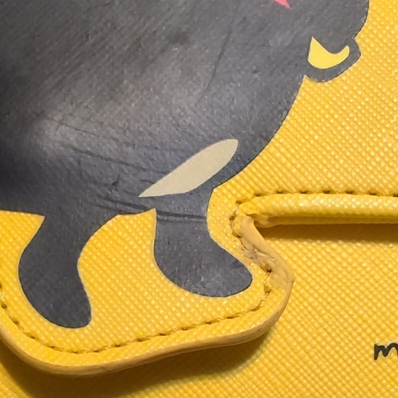 Marc Tetro Yellow Crossbody Bag with Dachshund, Matching Wallet - Picture 8 of 8